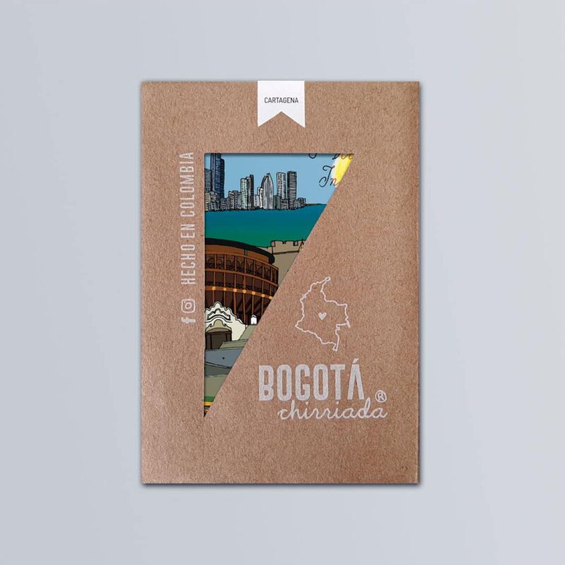 Paquete de 5 postales de viaje de Cartagena