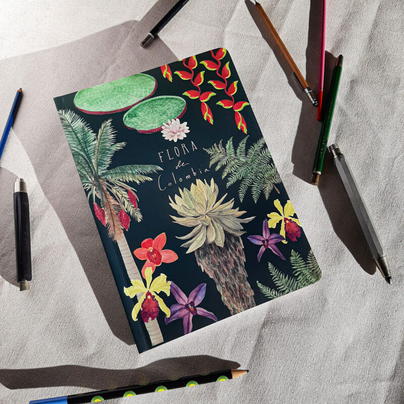 Cuaderno ilustrado de flora colombiana