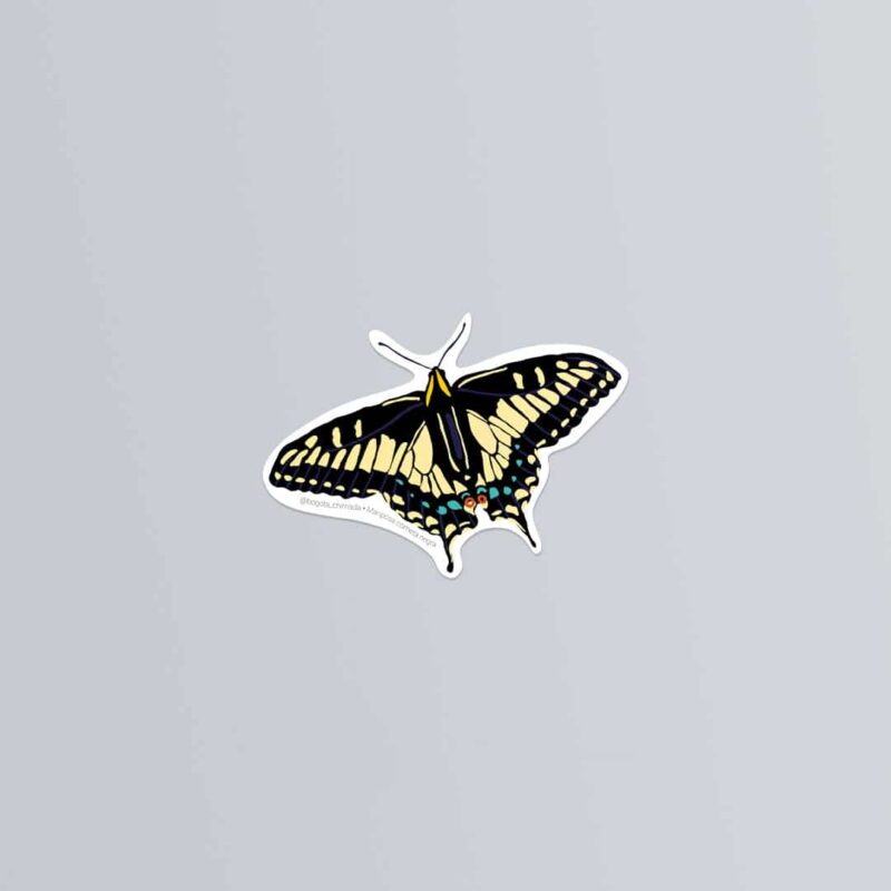 Sticker Mariposa Cometa Negra