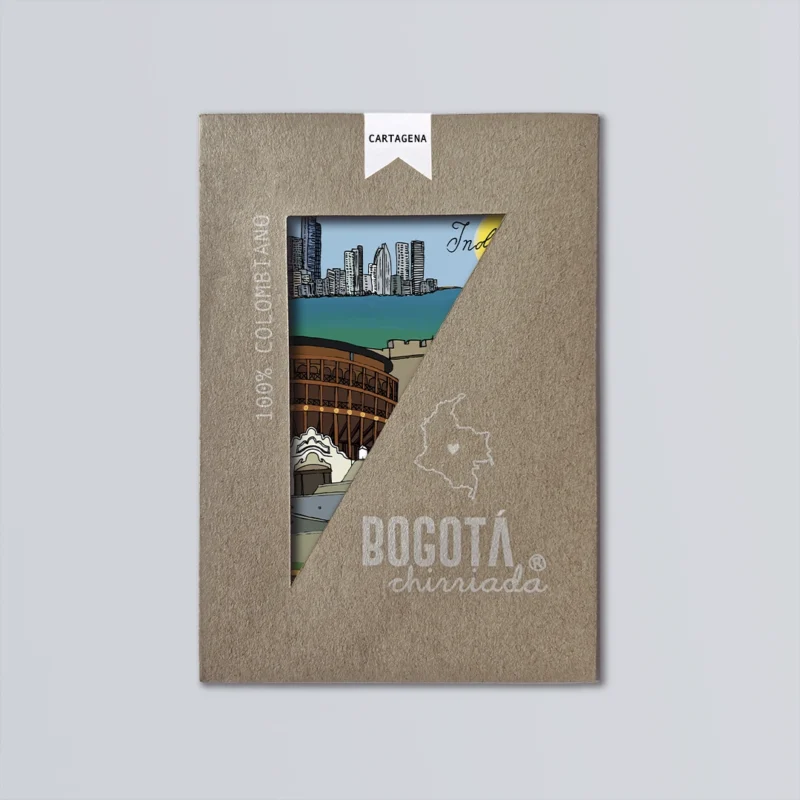 Paquete de cinco postales ilustradas de Cartagena